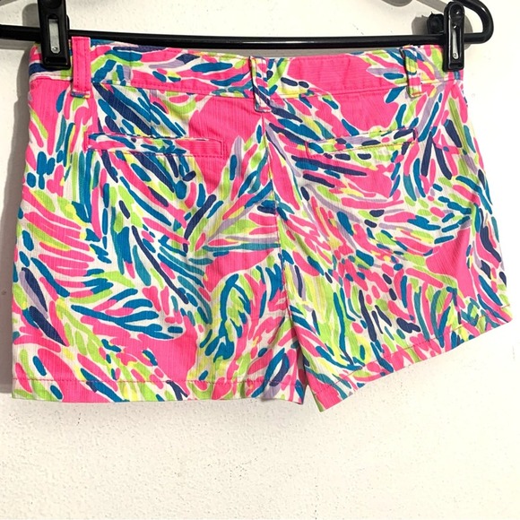 Lilly Pulitzer Girls Callahan Shorts Hot Pink summer adjustable EUC size 12 - Picture 6 of 6